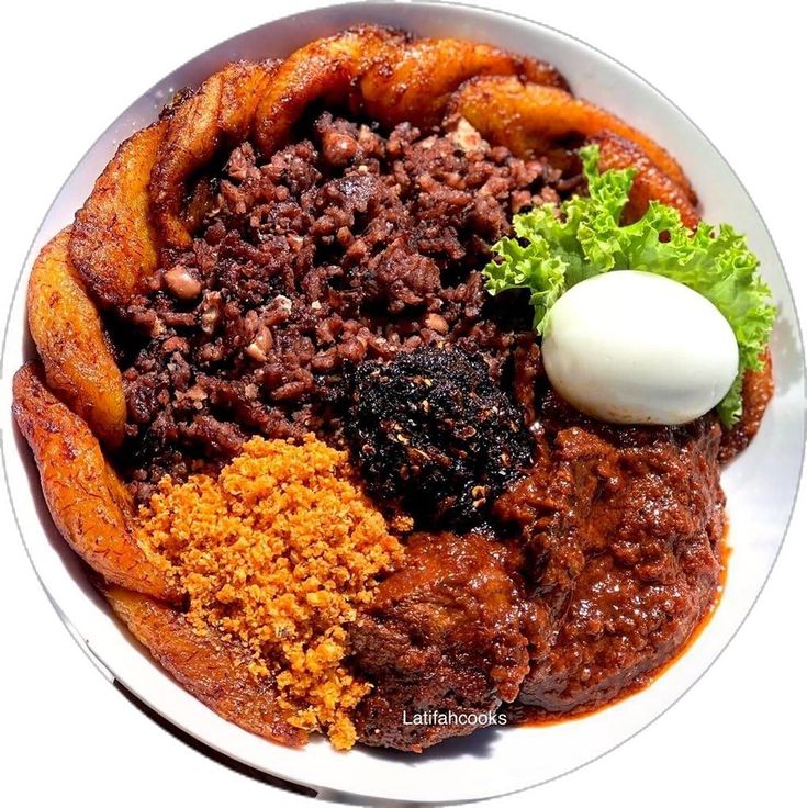 Waakye with Fish or Meat