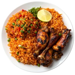 Jollof Rice with Chicken or Fish